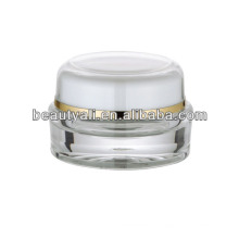 5ml Round Transparent Plastic Acrylic Packaging Jar